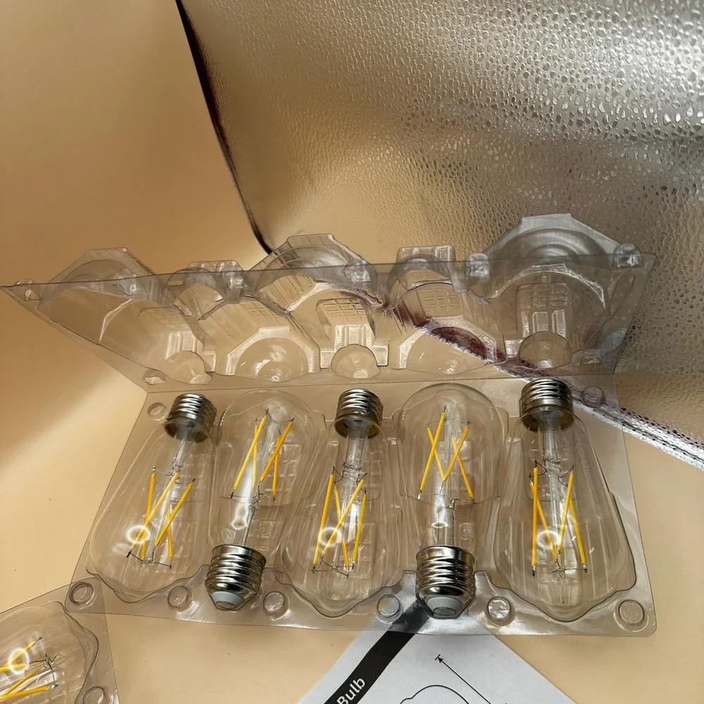 Pack of 9 LED Edison Bulbs Dimmable, E26, 6W 60W‎ Equivalent, 2700K Soft White